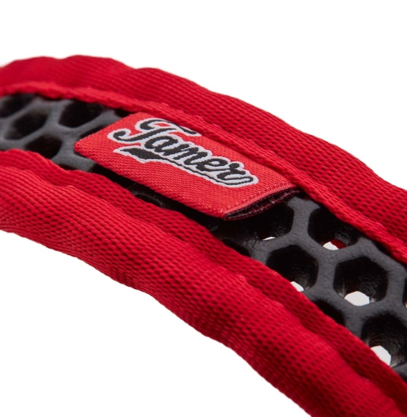 SOFTY Halsband | Länge: 30-36cm | Breite: 2,8cm | Farbe: rot/schwarz